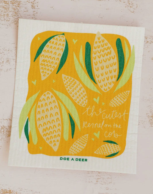Cutest Kernel on The Cob Swedish Dish Cloth