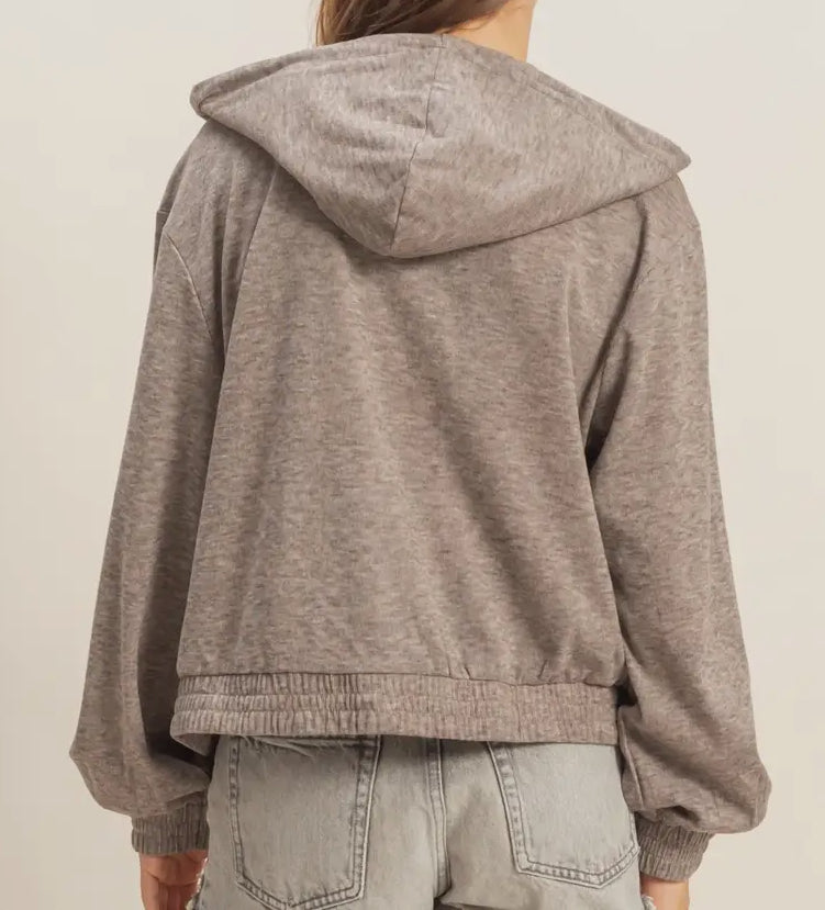 Cafe Latte Zip Up Hoodie