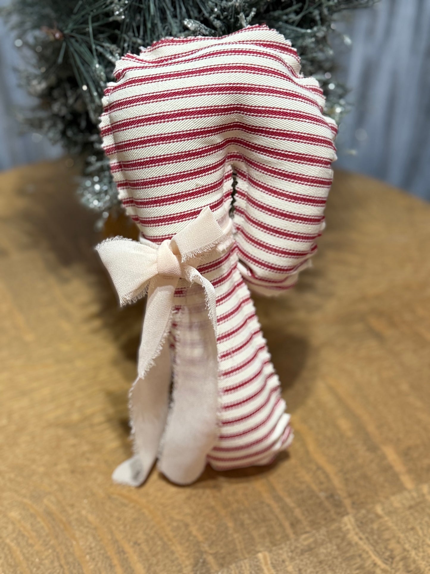 Fabric Candy Cane Decor