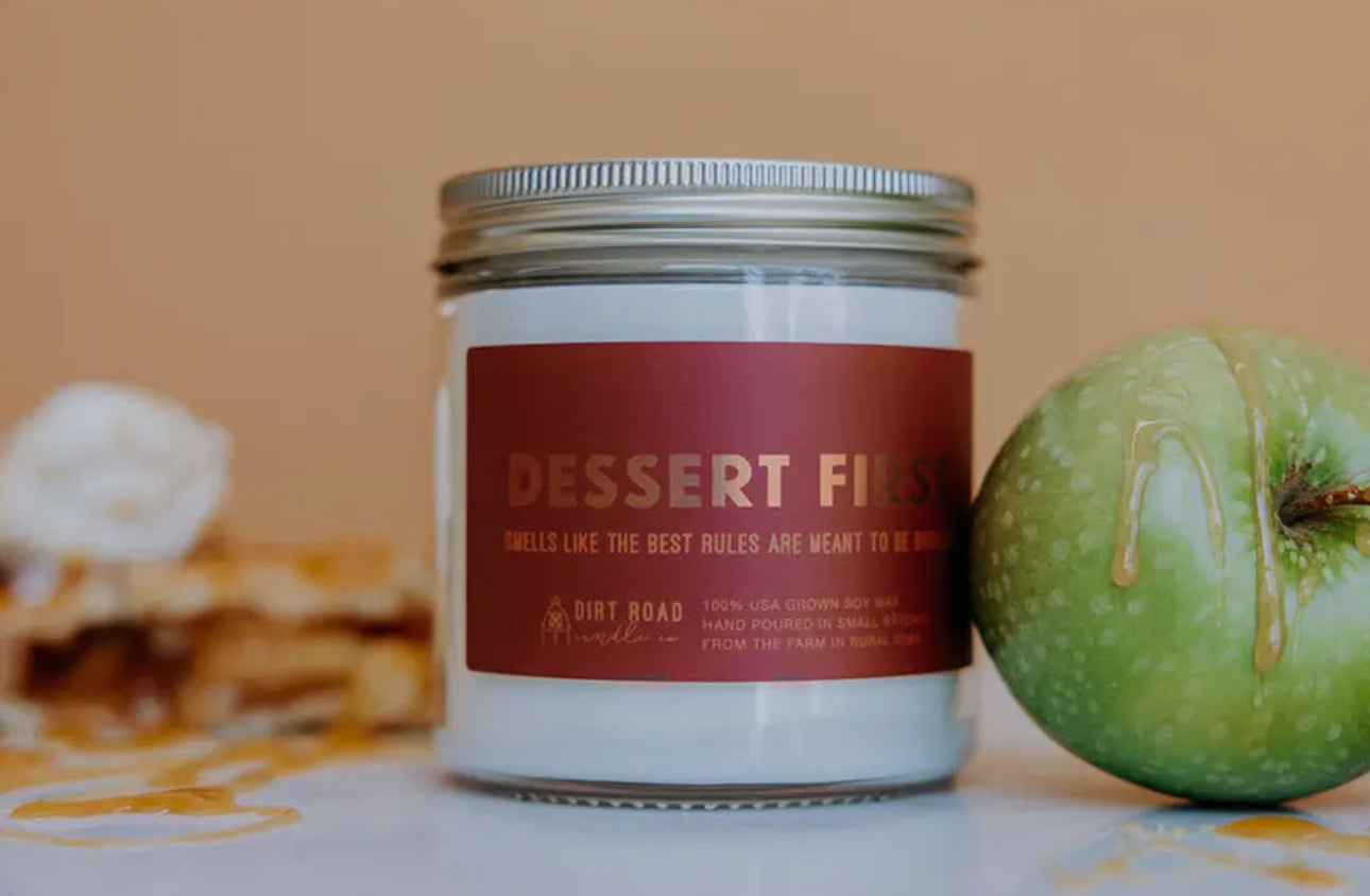 Dessert First Candle