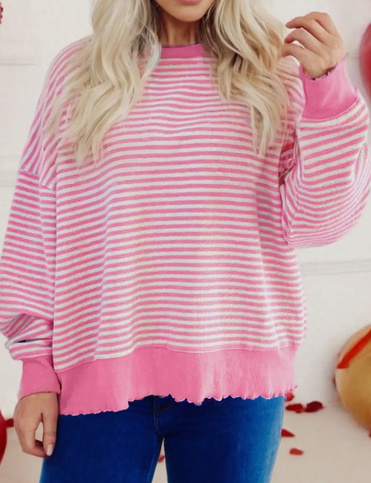 Sweetheart Stripe Top