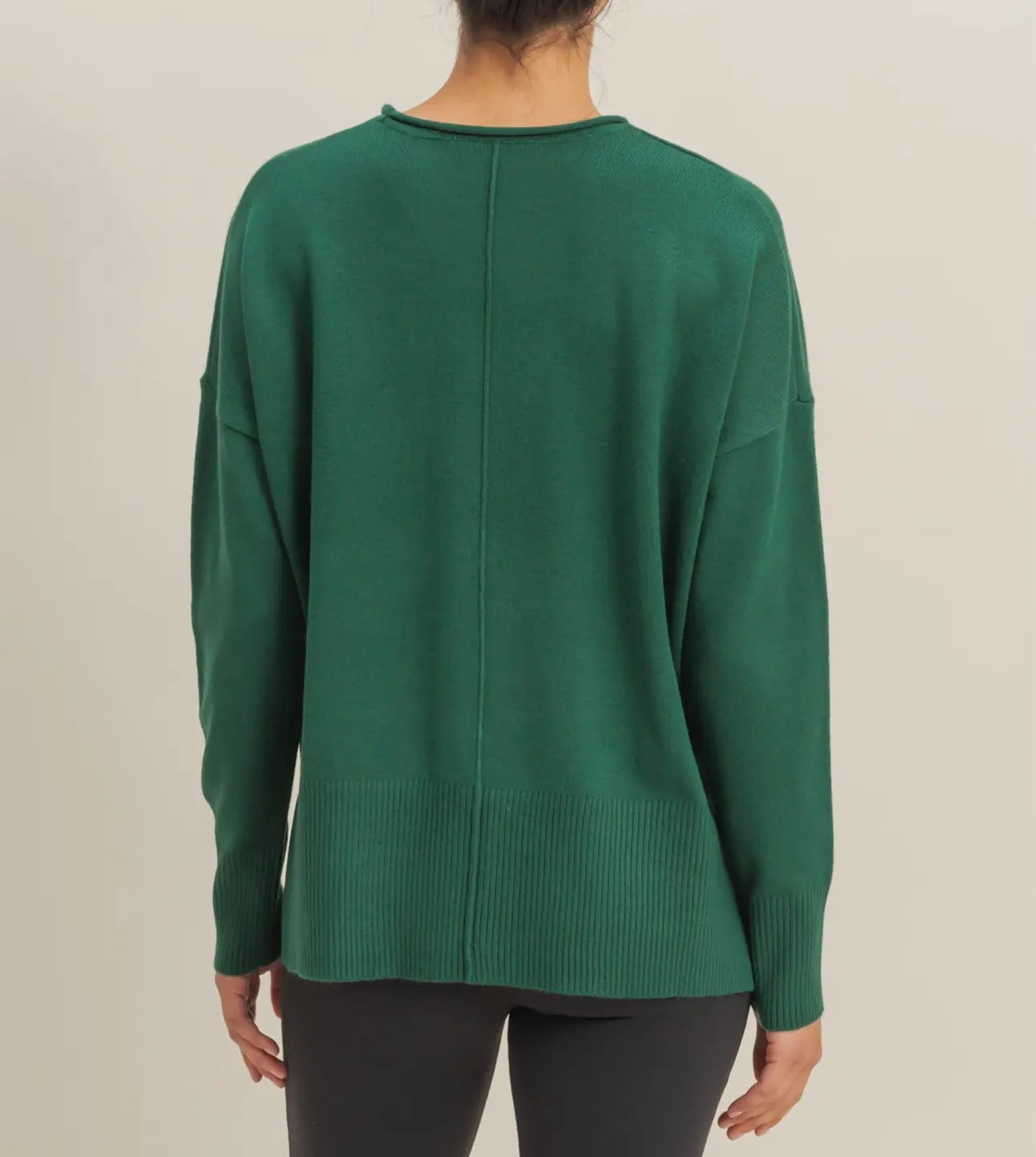 Cabin Cozy Dark Green Sweater