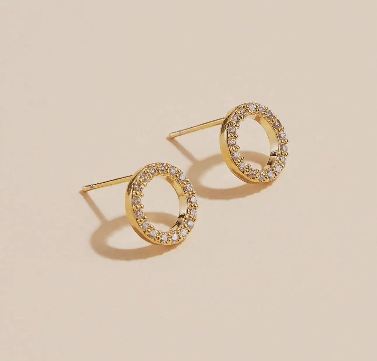 Sunlit Circle Earrings