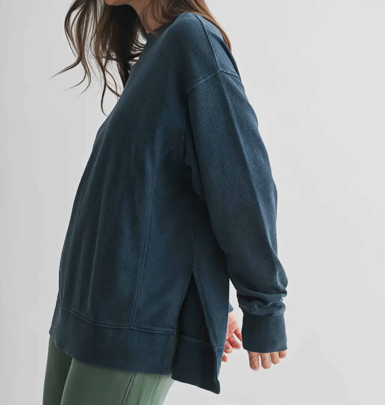 Midnight Navy Boxy Top