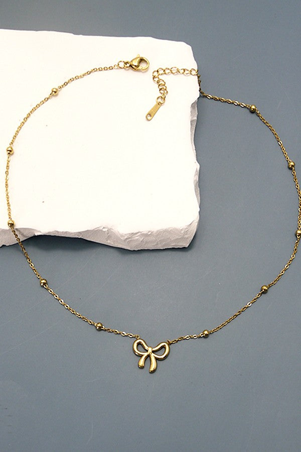 Bow Necklace