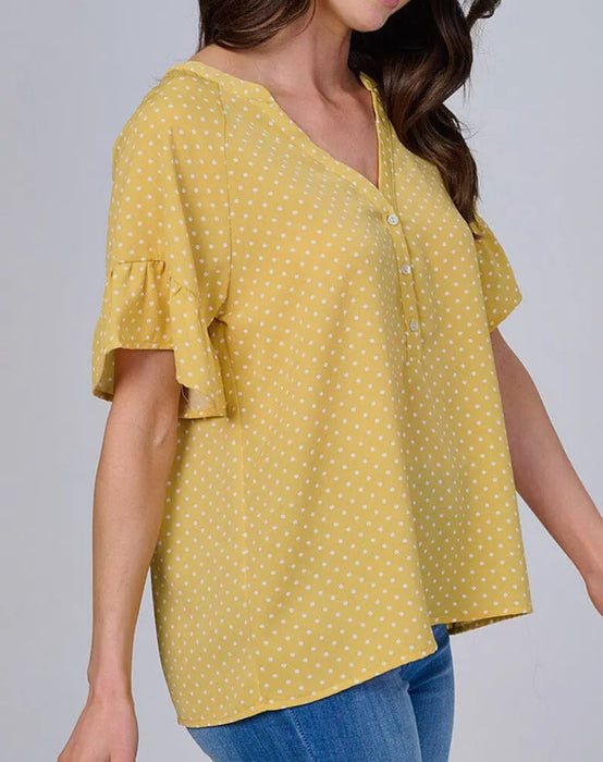 Sunshine Polka Dot Top