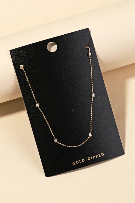 Dainty Gold Dipped Chain Necklace