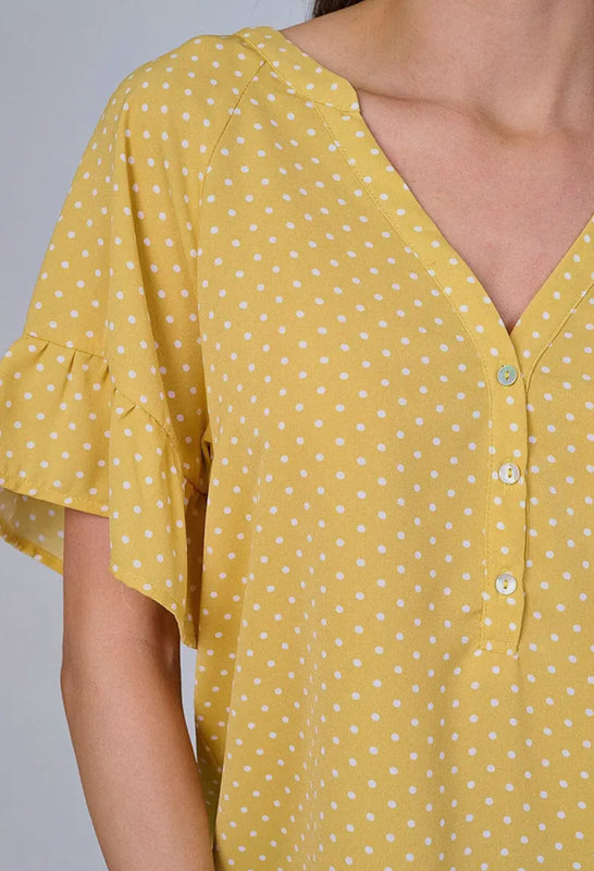 Sunshine Polka Dot Top