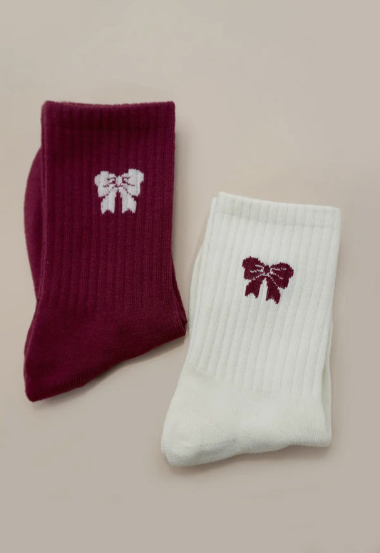 Bow Half Crew Socks