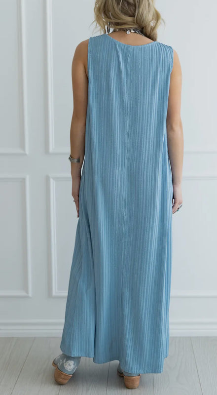 Ocean Blue Maxi Dress