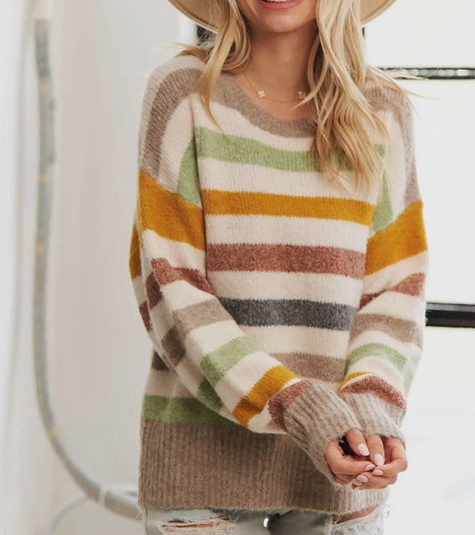Multi Color Fall Sweater