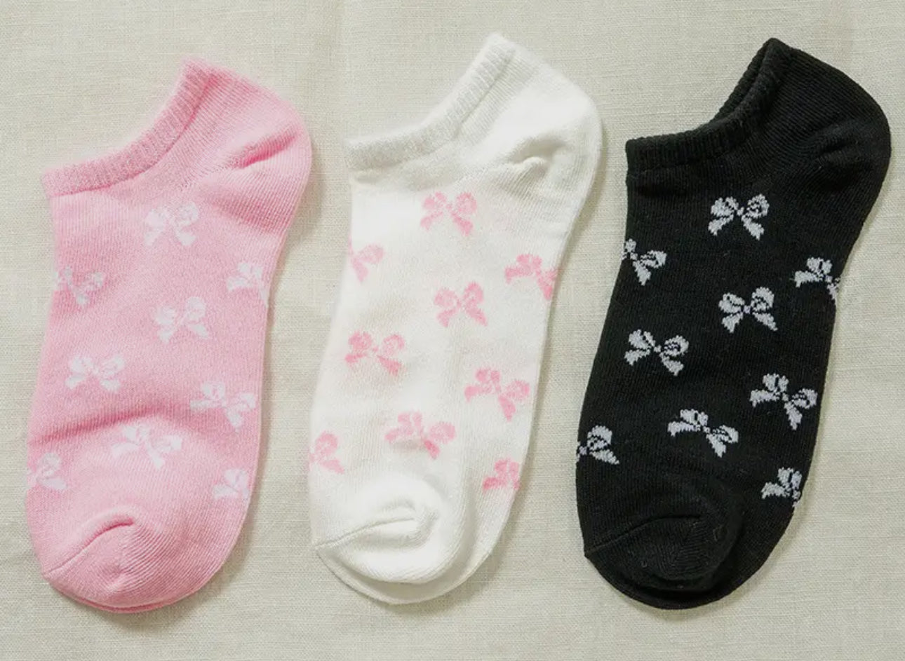 Bow Printed Socks