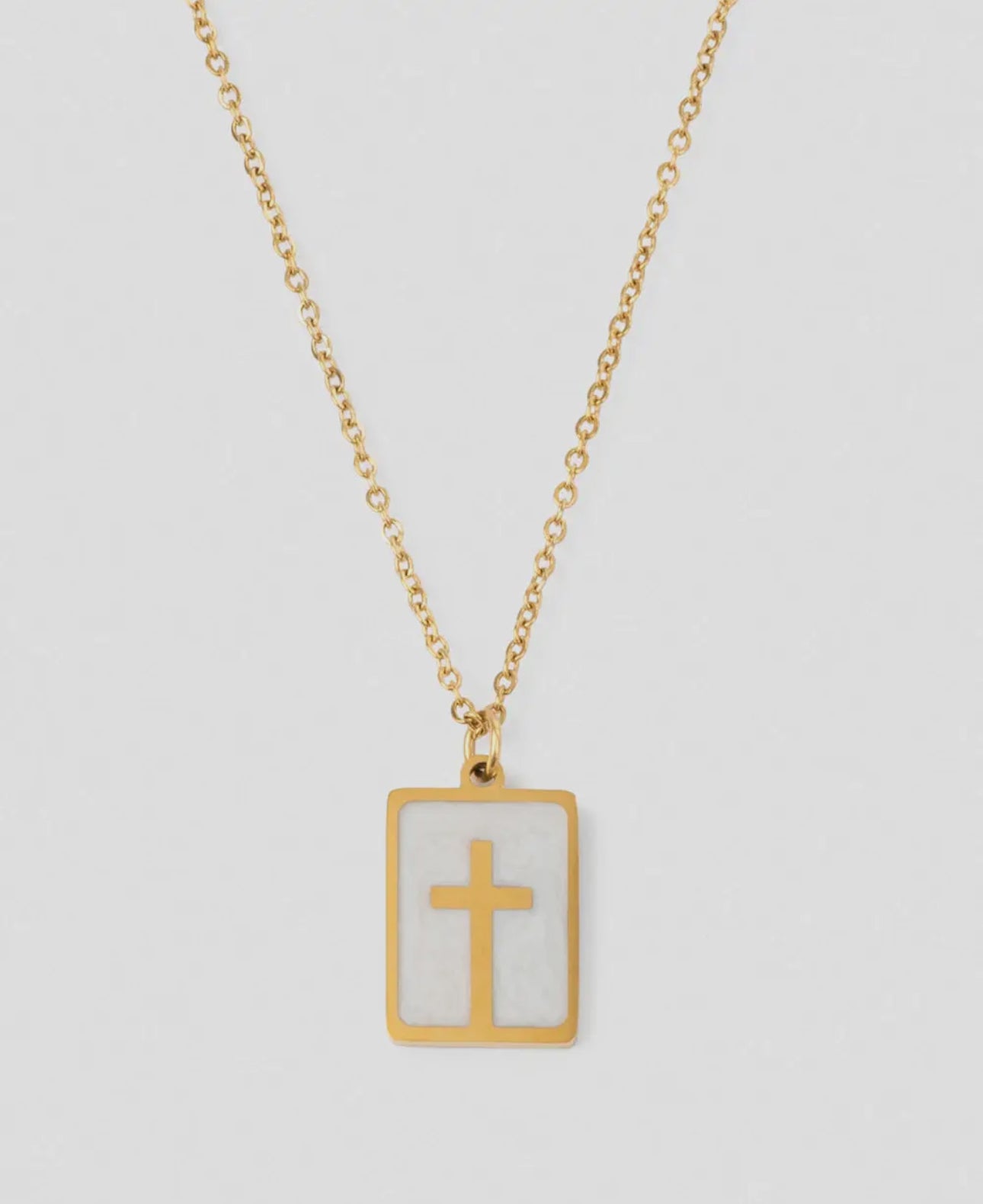 Enamel Cross Necklace