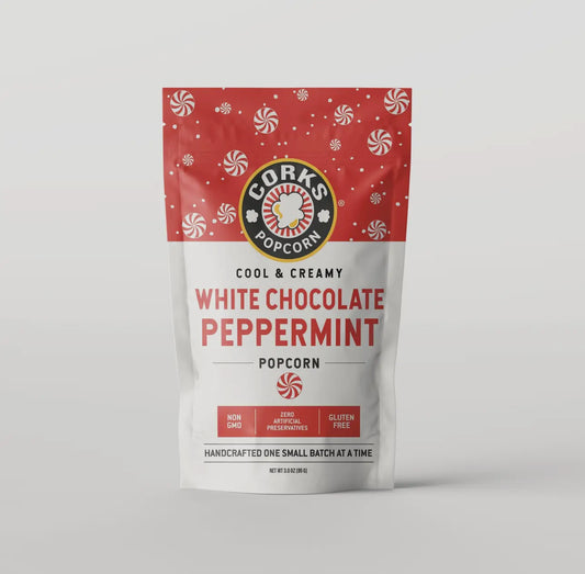 White Chocolate Peppermint Popcorn