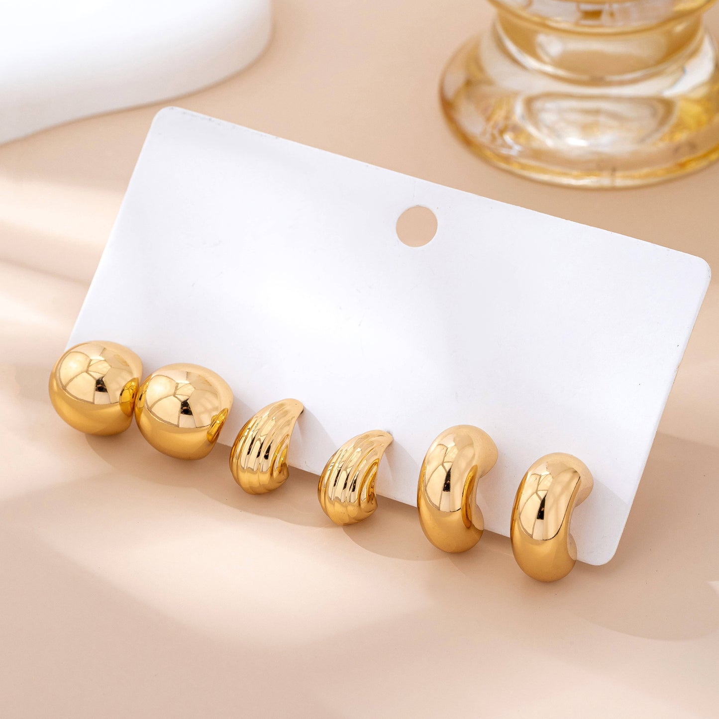 Bubbly Huggie Hoop Trio