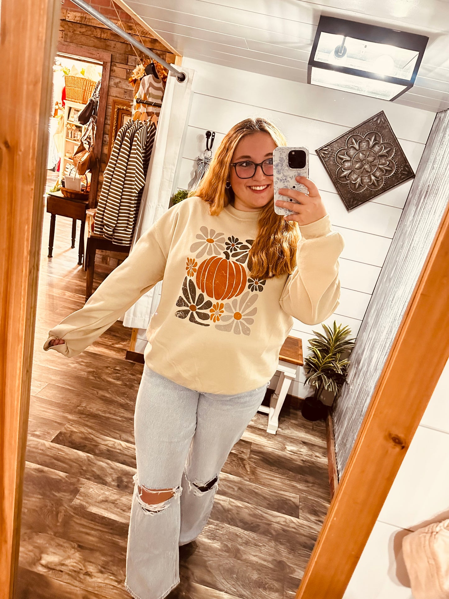 Pumpkin Crewneck Sweatshirt