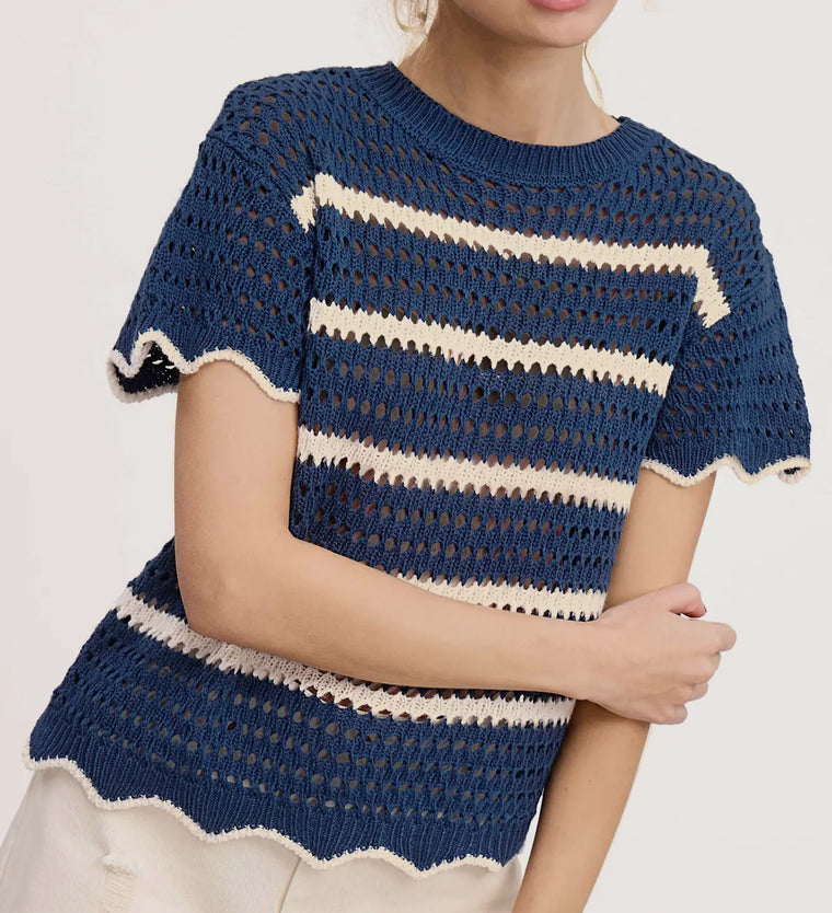 Scalloped Edge Galaxy Top