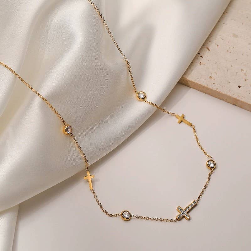 Simple Cross Necklace