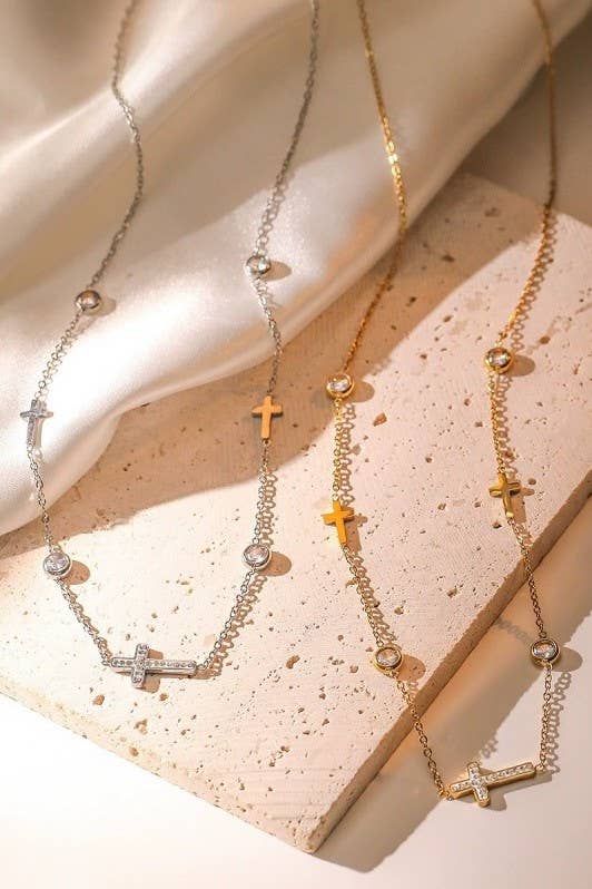 Simple Cross Necklace