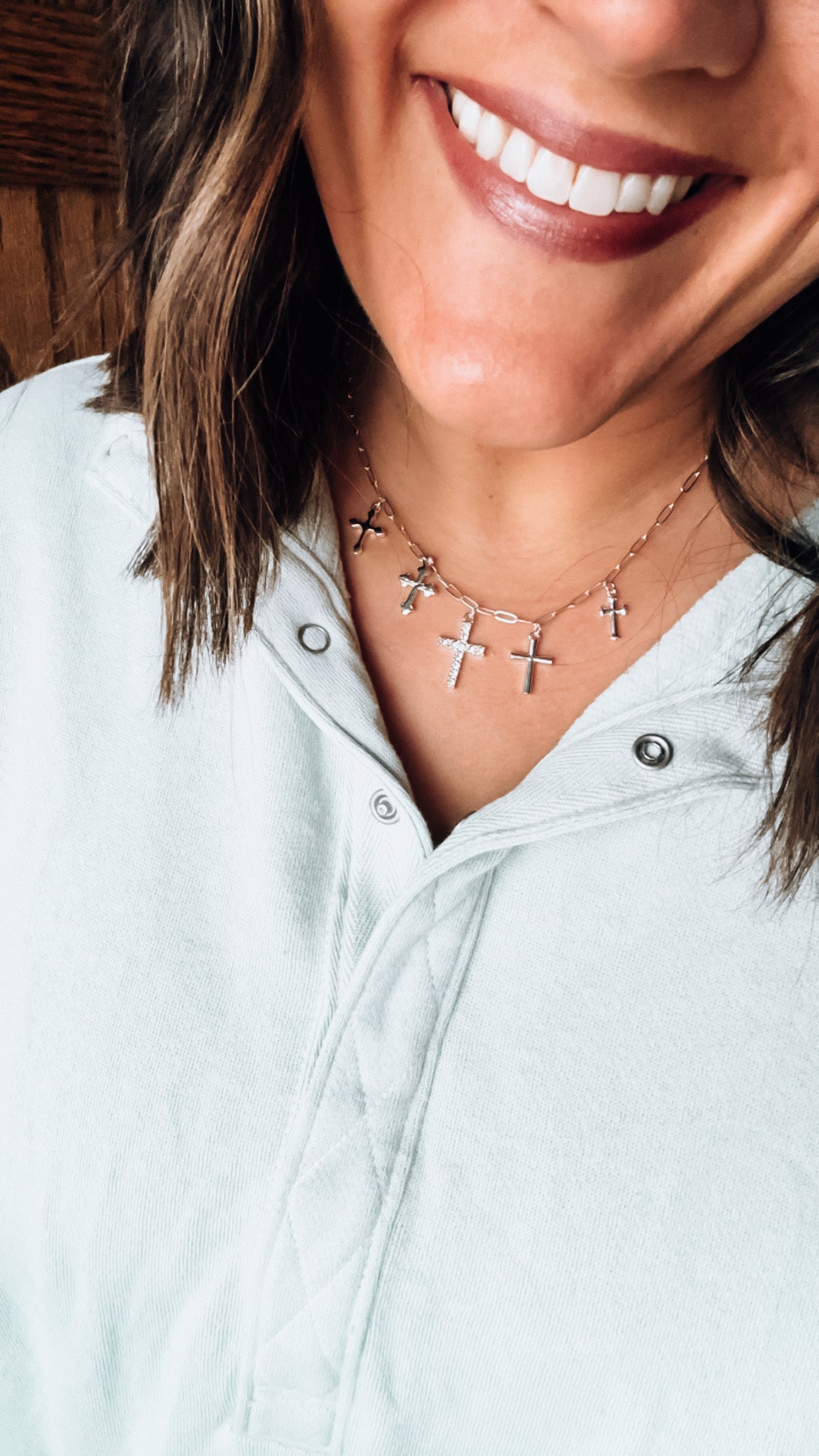 Multi Cross Dainty Necklace