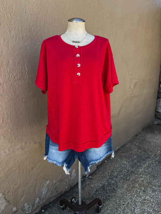 The Everyday Pop Red Top