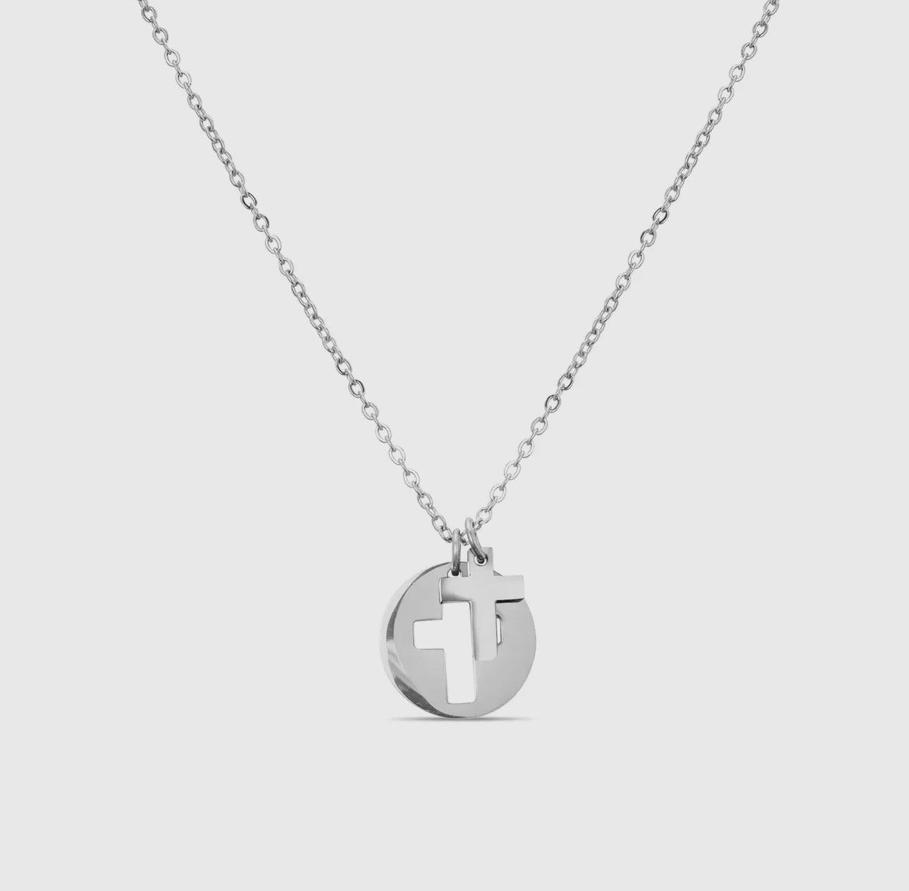 Cutout Cross Necklace