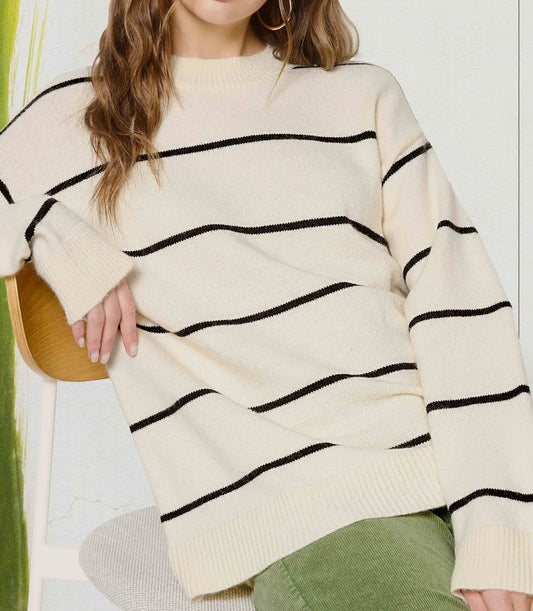 Powder Stripe Sweater