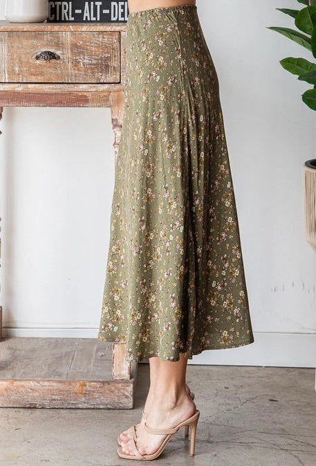 In the Garden Floral Skirt