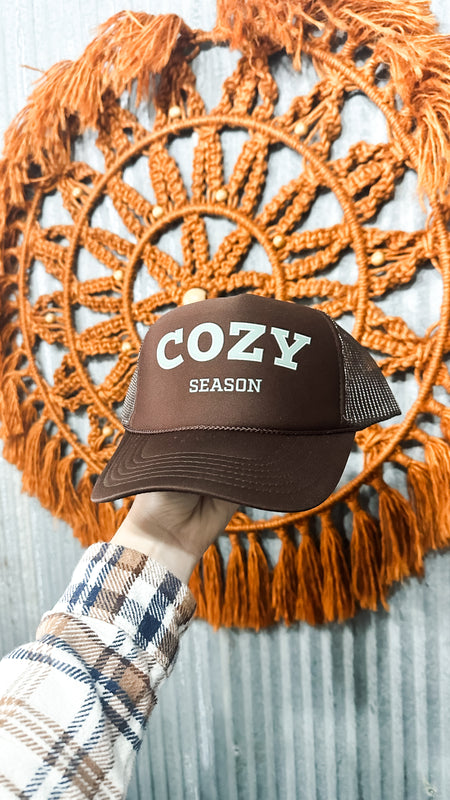 Cozy Season Trucker Hat / Dark Brown