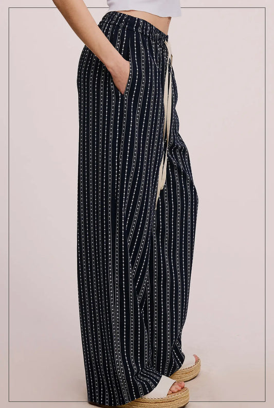 Galaxy Patterned Design Relaxed Fit Pants with Pockets