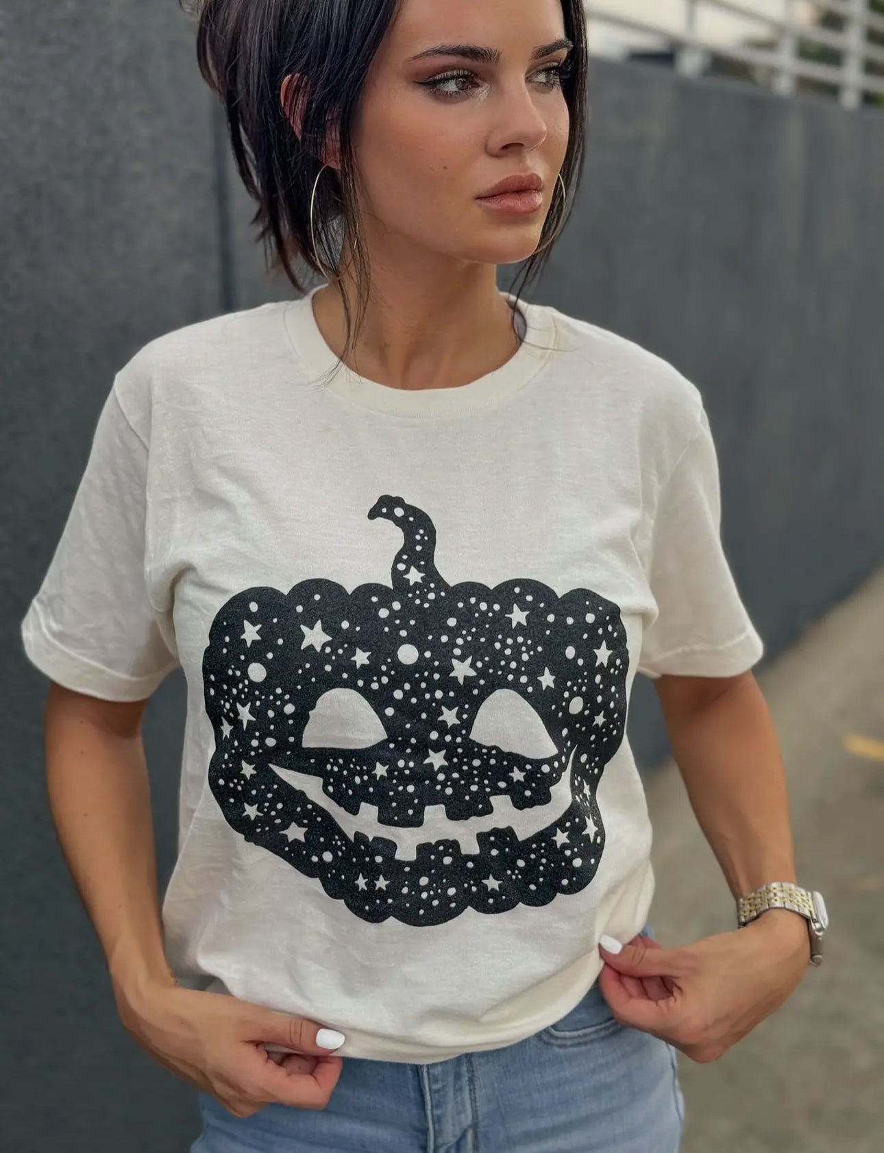 Vintage White / Black Pumpkin