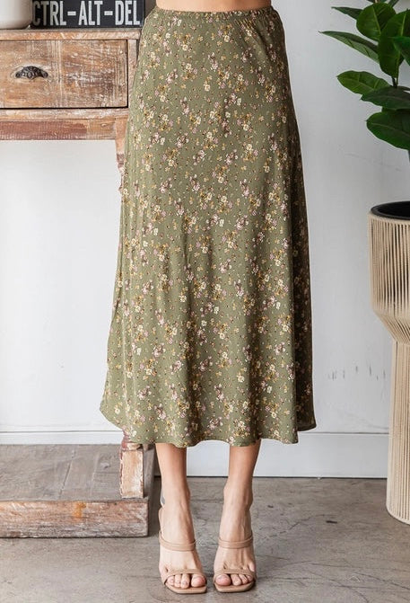 In the Garden Floral Skirt