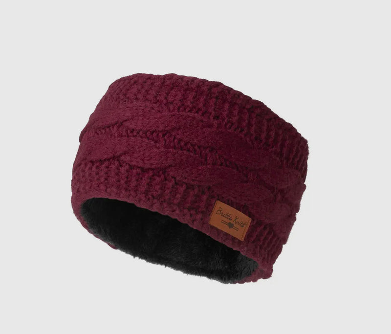 Britt’s Knits Burgundy Headwarmer