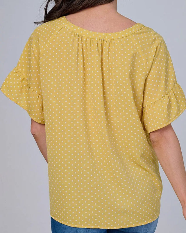 Sunshine Polka Dot Top