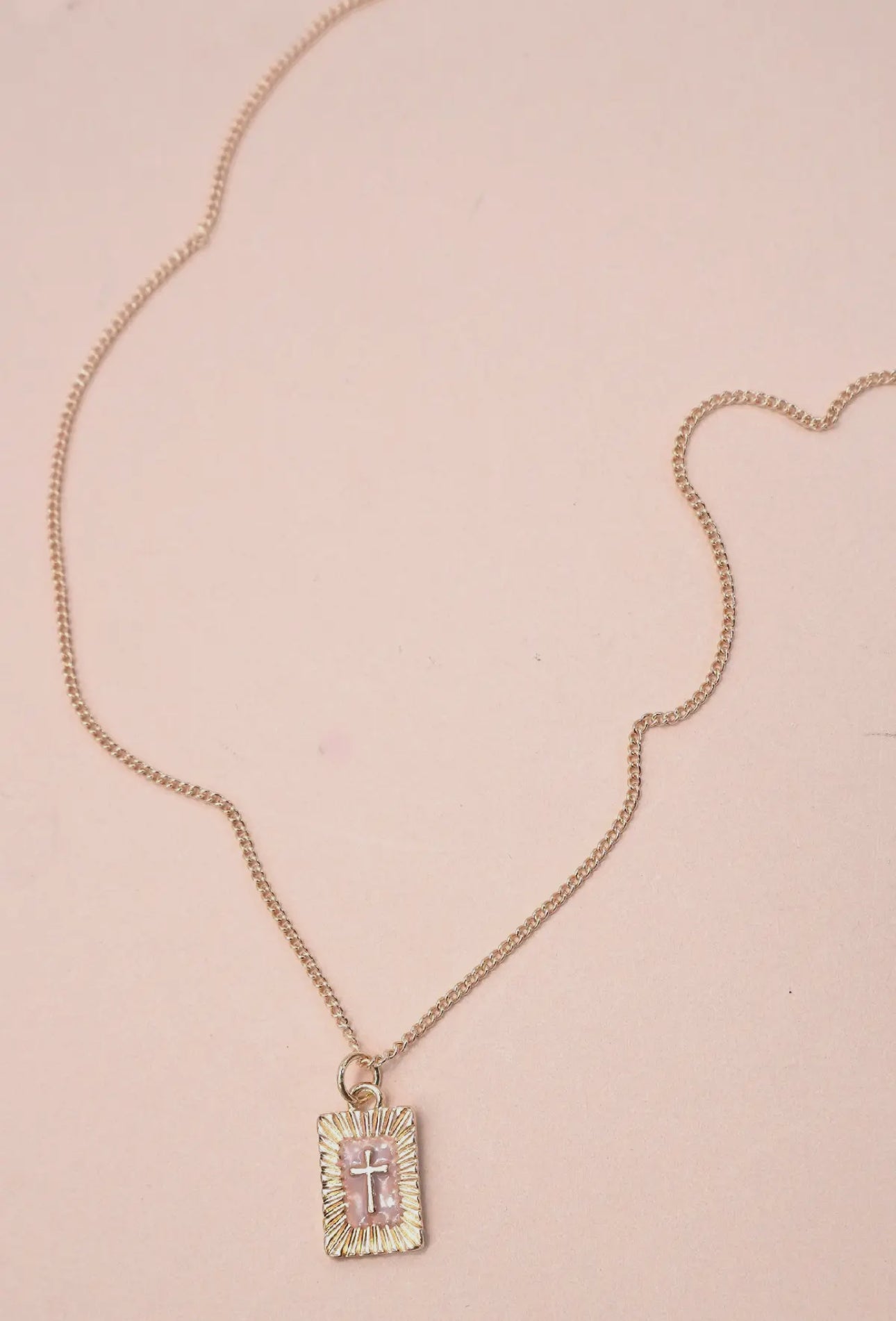 Sunburst Cross Necklace