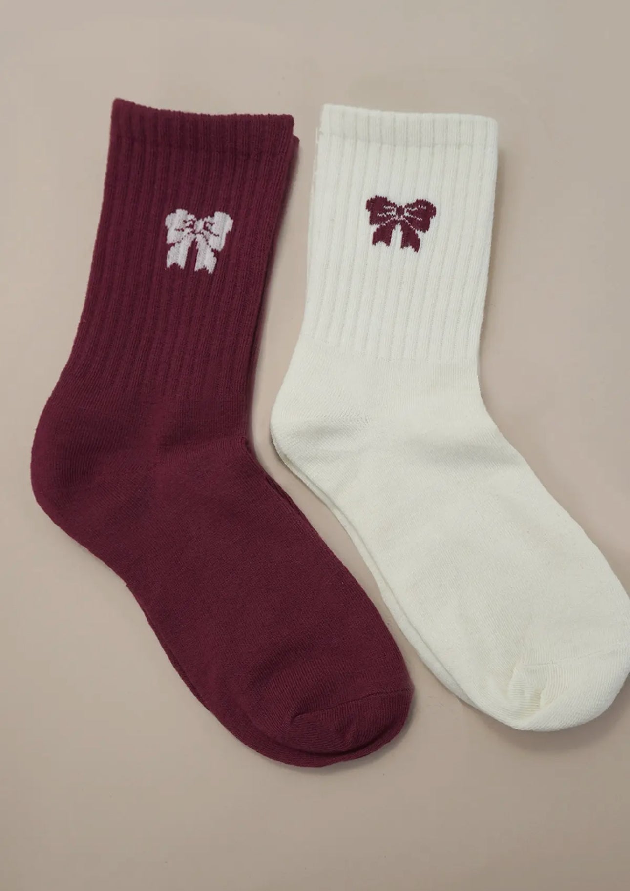 Bow Half Crew Socks