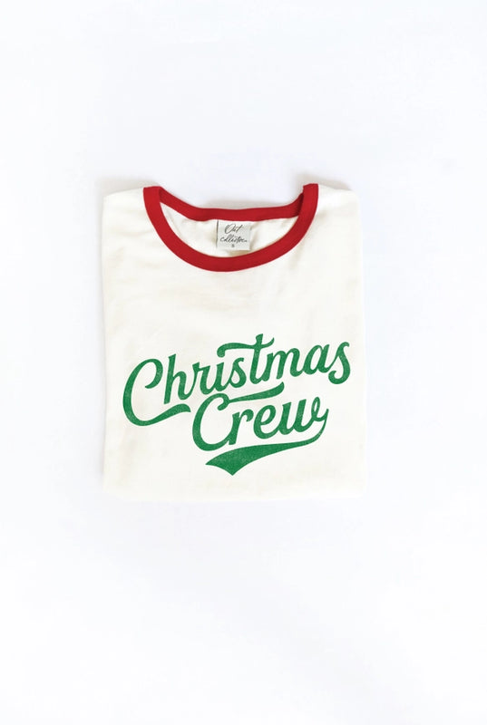 Christmas Crew Ringer Graphic Tee