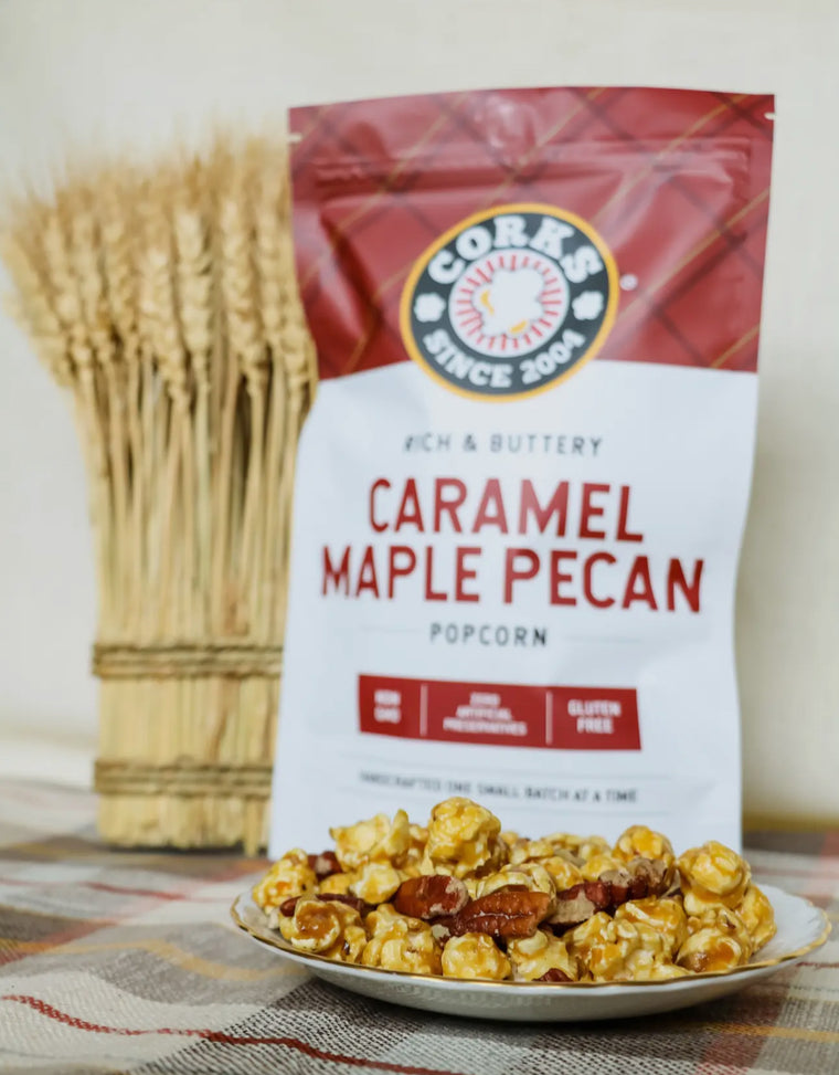 Caramel Maple Pecan Popcorn