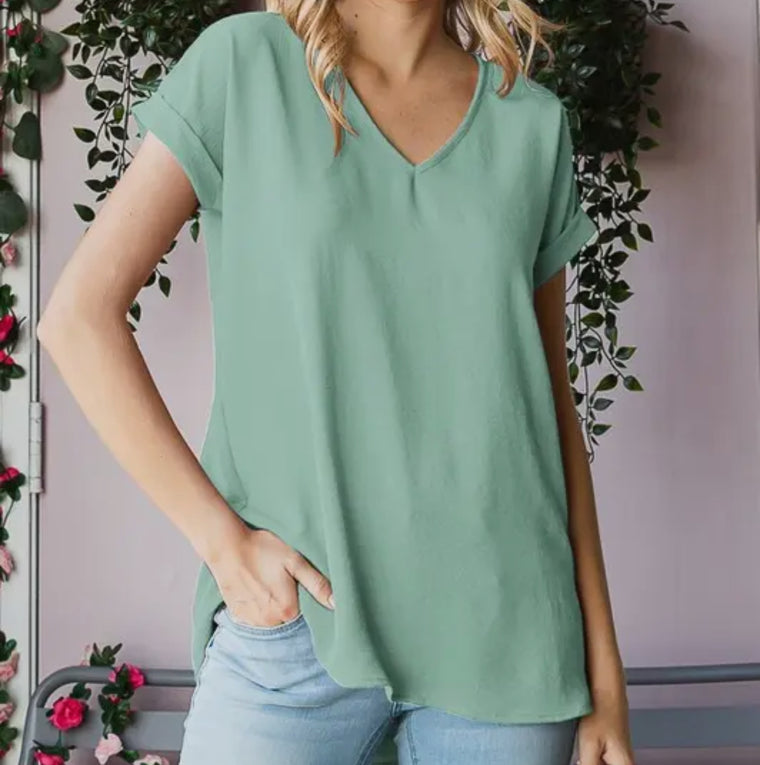 Sage Classic Top