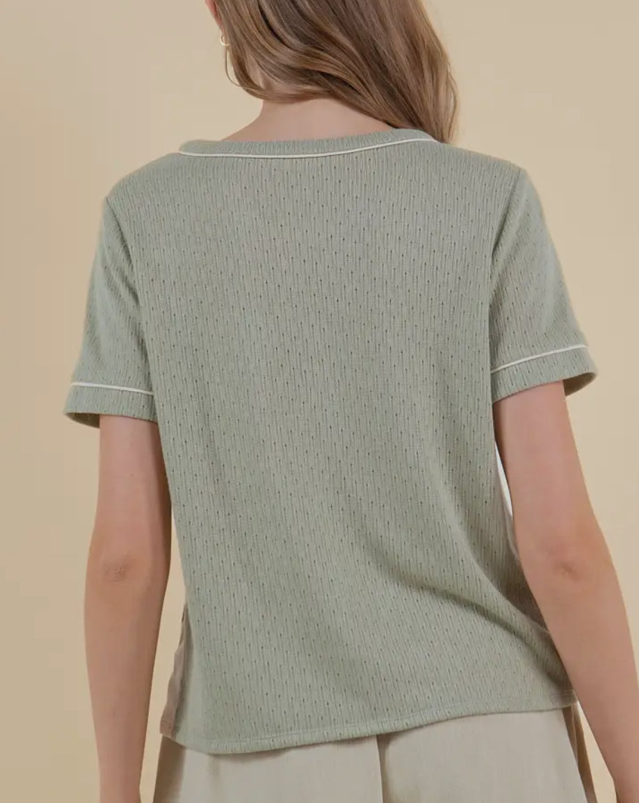 Sage Classic Top