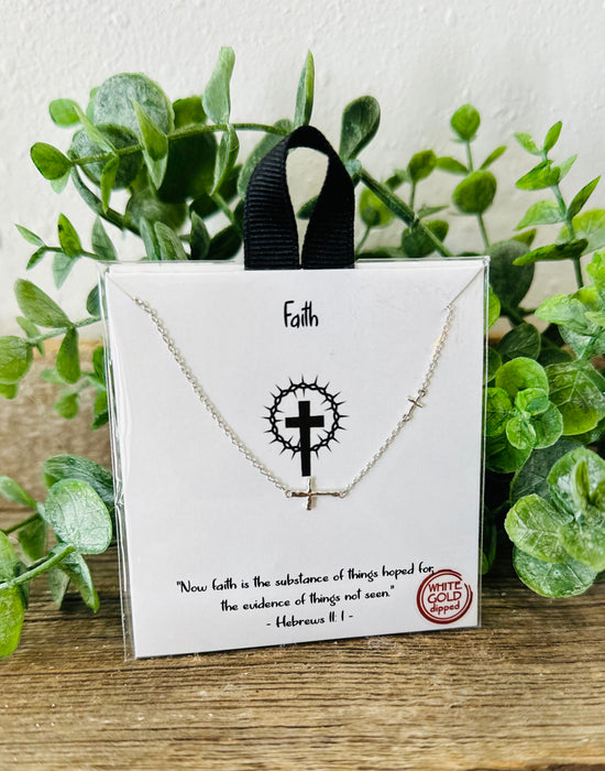 Faith - Dainty Cross Necklace