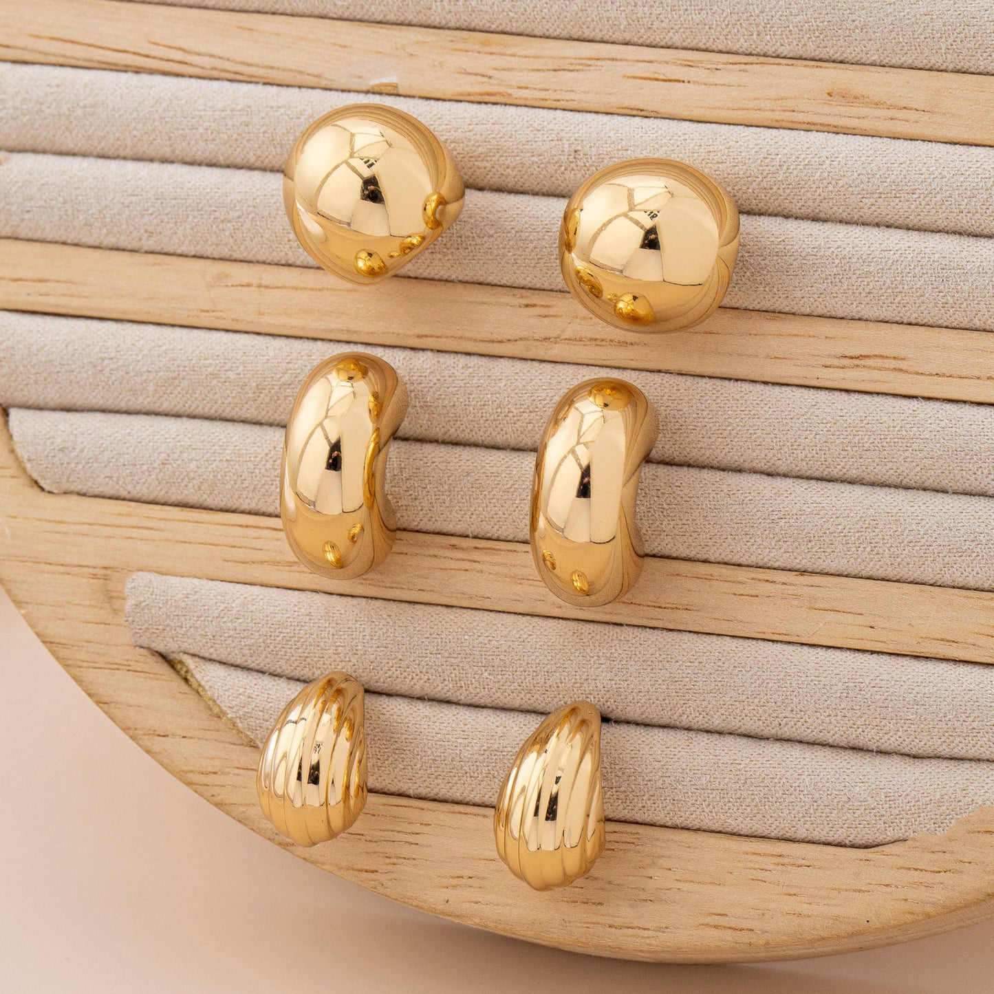 Bubbly Huggie Hoop Trio
