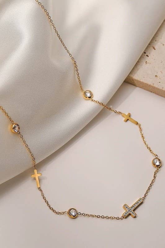 Simple Cross Necklace
