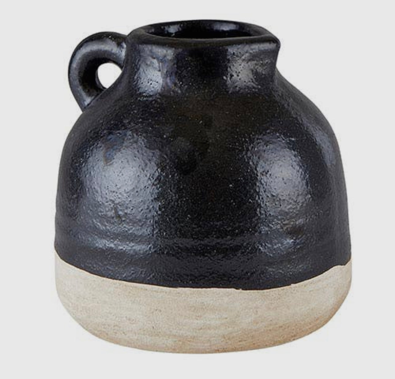 Black Artisan Dipped Vase