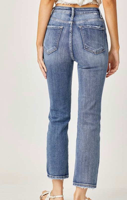 Bailey High Rise Crop Straight Jean
