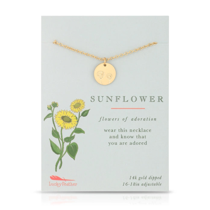 Botanical Necklace - Sunflower