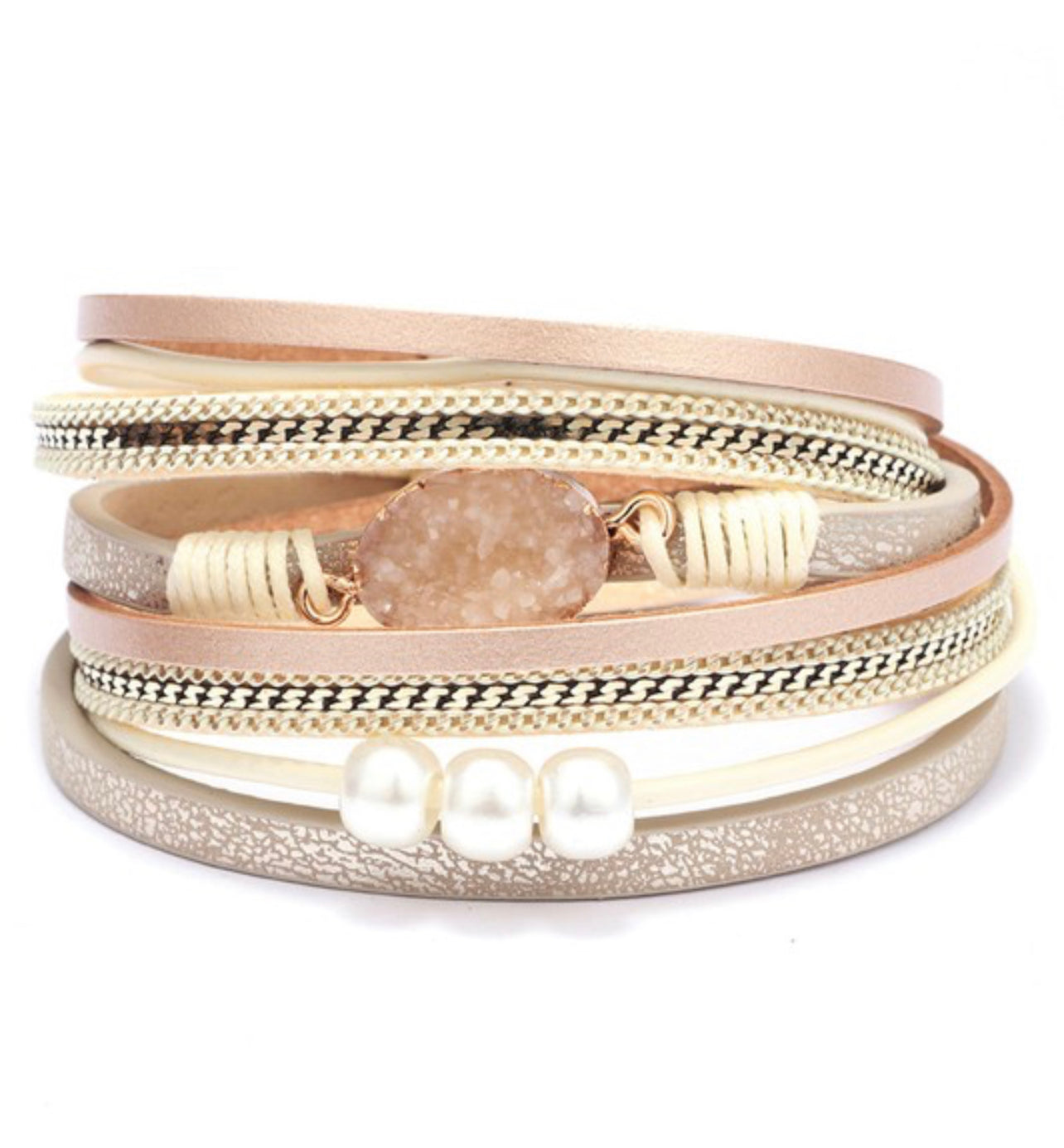 Khaki Double Wrap Bracelet